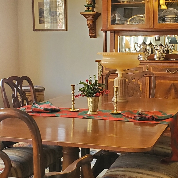 VINTAGE Brass Candlestick Holders 7.5 Inch Set Both Marked "Japan" Mid - century - Picture 2 of 9